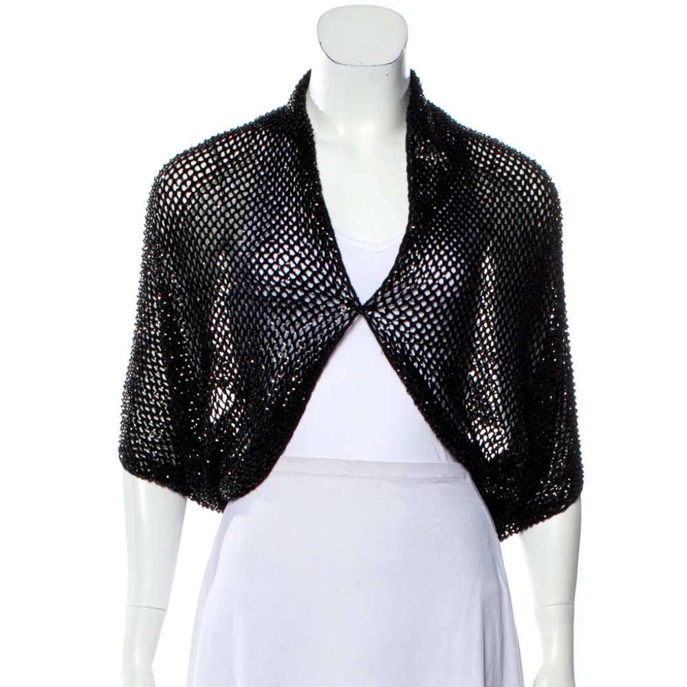 NWT Alice and Olivia sequined shrug sweater